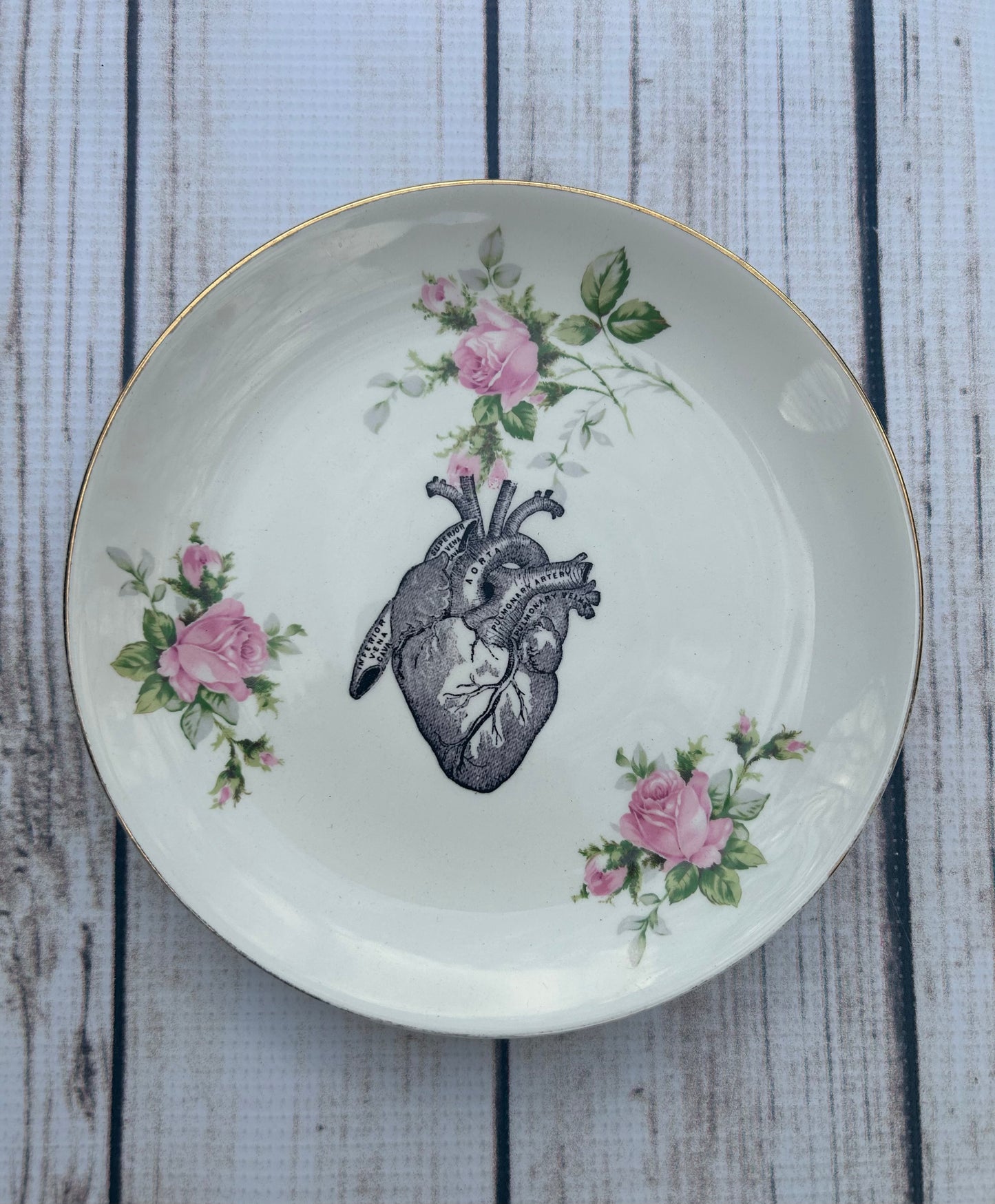 Upcycled China Heart